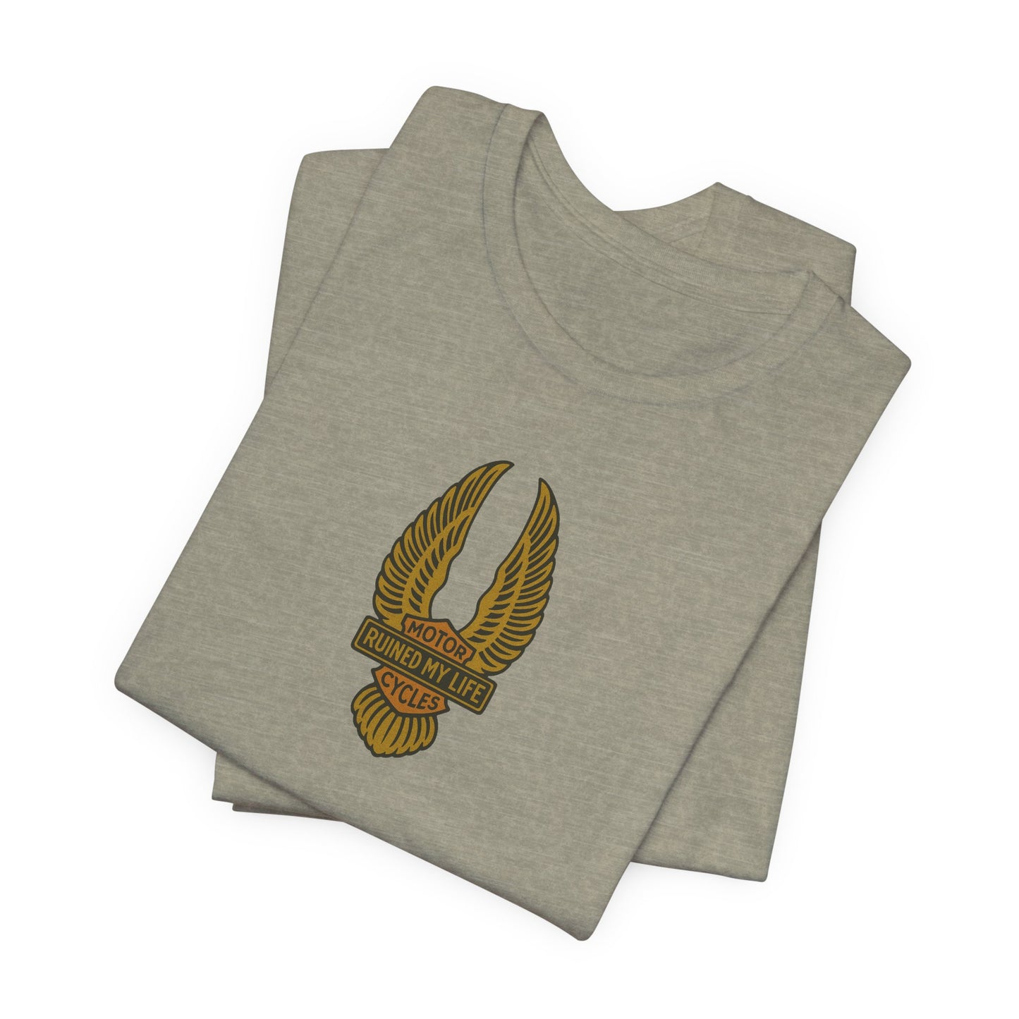 Motorcycles Ruined My Life Basic Tee 1