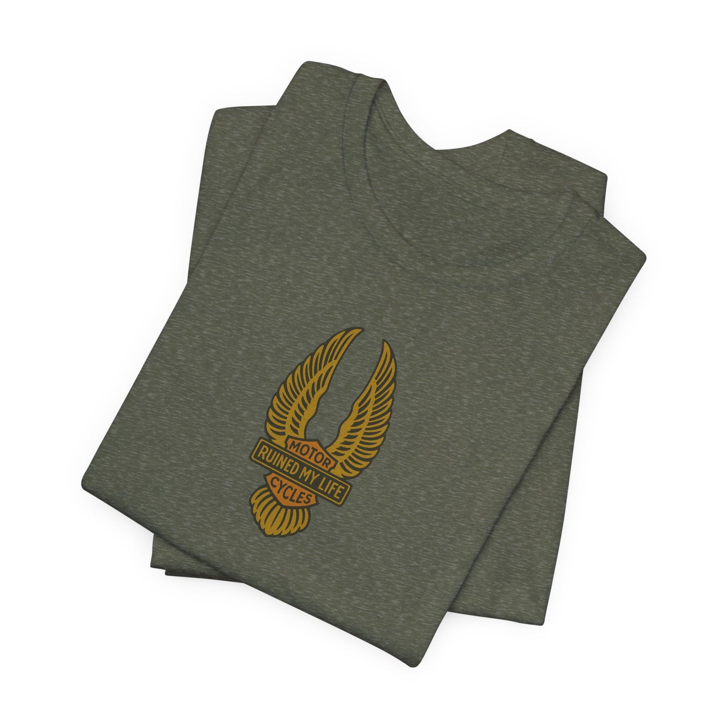 Motorcycles Ruined My Life Basic Tee 1