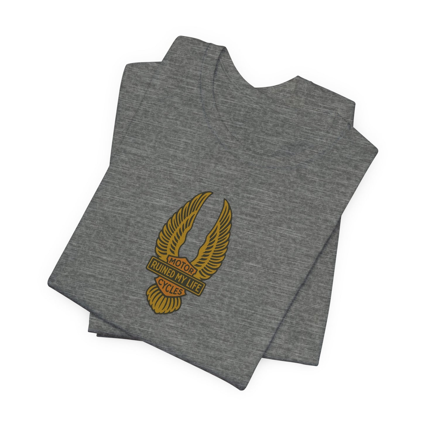 Motorcycles Ruined My Life Basic Tee 1