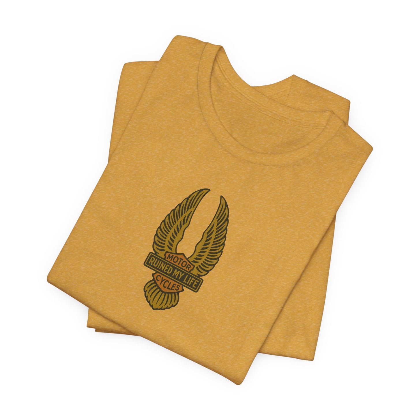 Motorcycles Ruined My Life Basic Tee 1