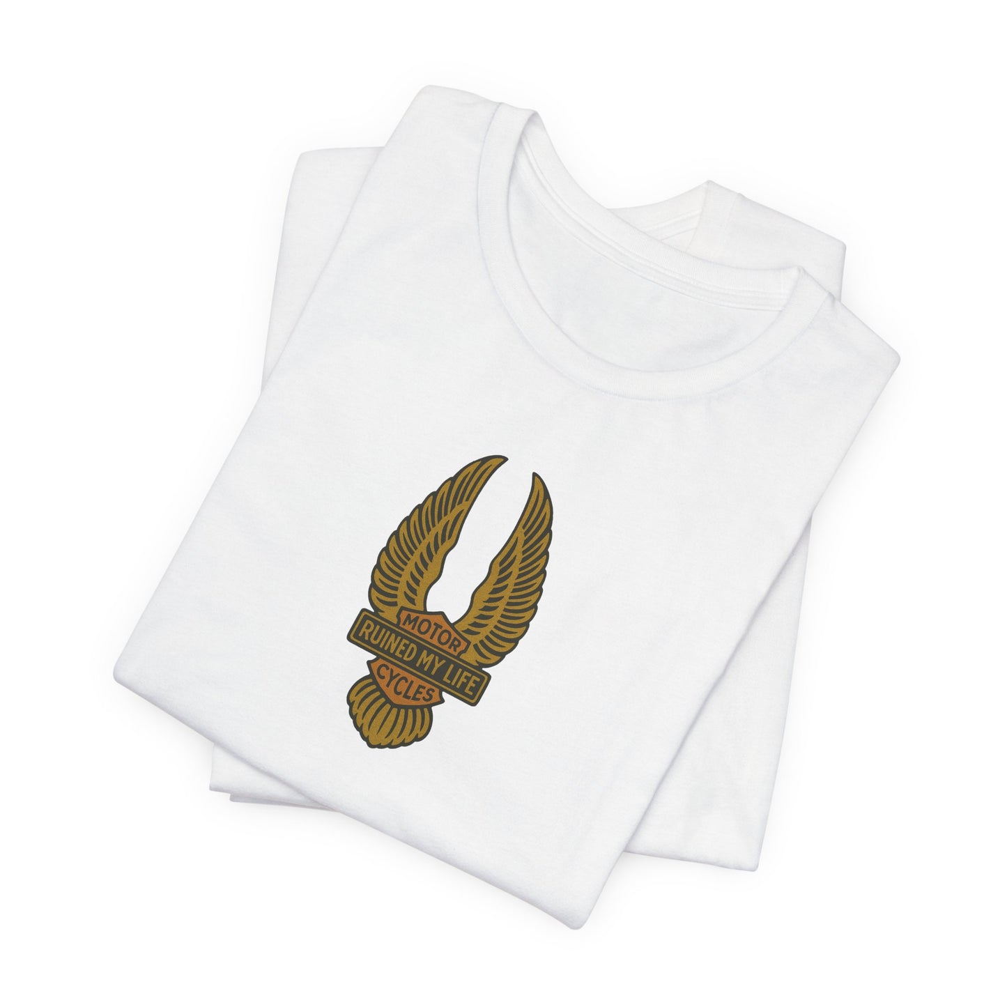 Motorcycles Ruined My Life Basic Tee 1