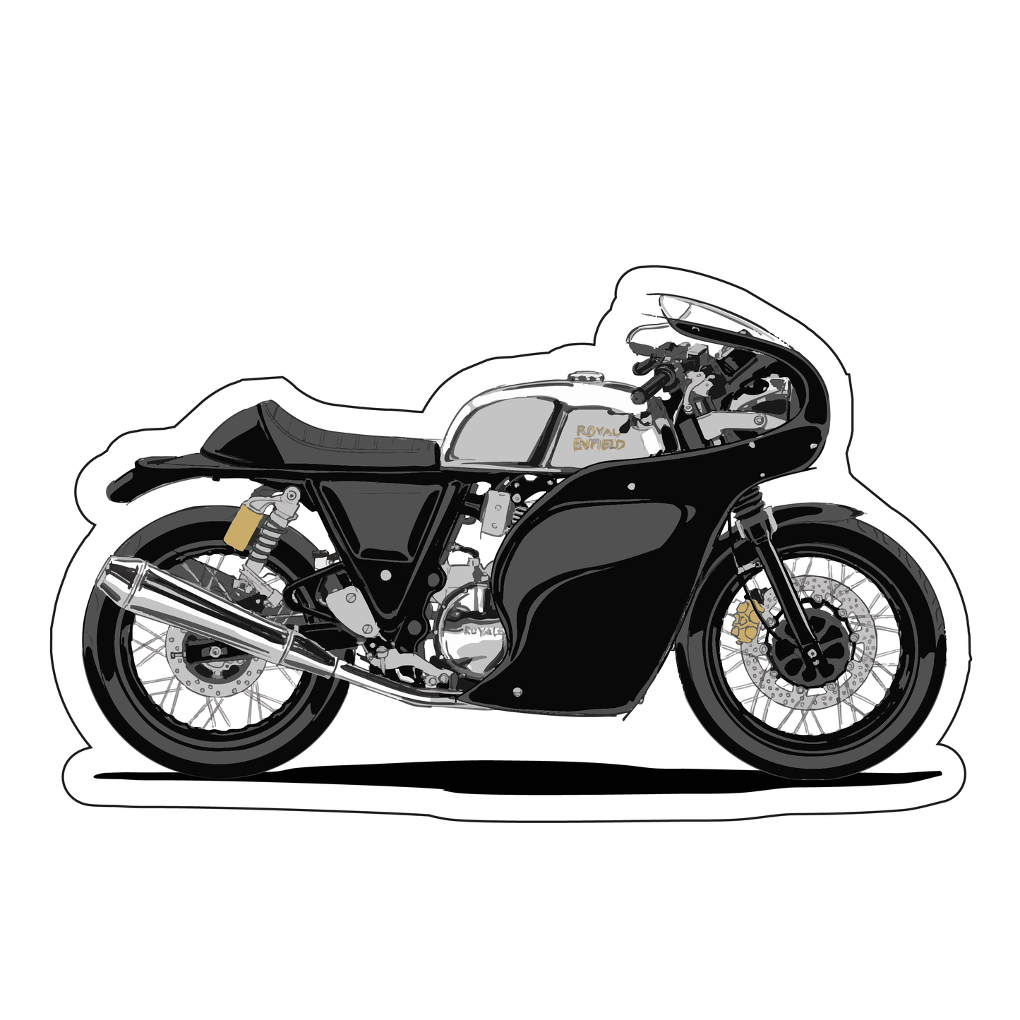 Cafe Royalty Sticker