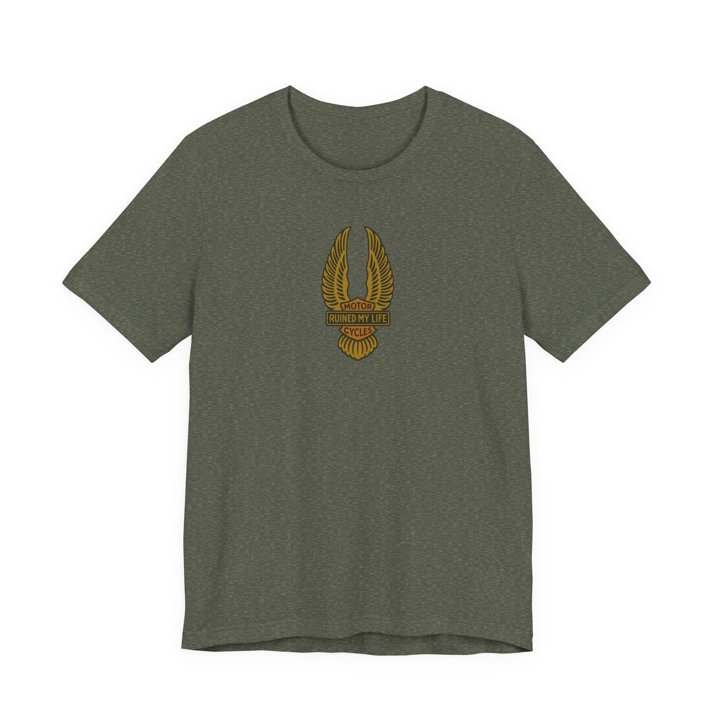 Motorcycles Ruined My Life Basic Tee 1